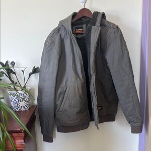 Timberland Men's Gray Hooded Jacket